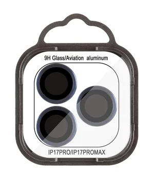 Защитное стекло Metal Classic на камеру (в упак.) для Apple iPhone 17 Pro (6.3") / 17 Pro Max (6.9") Синий / Dark Blue