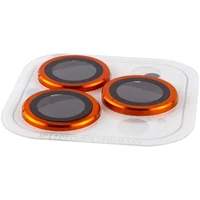 Защитное стекло Metal Classic на камеру (в упак.) для Apple iPhone 17 Pro (6.3") / 17 Pro Max (6.9") Оранжевый / Orange