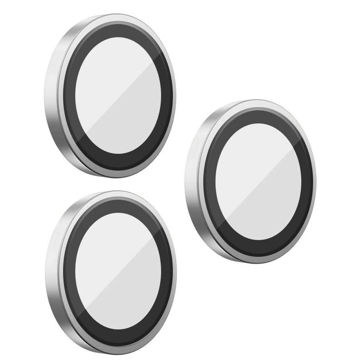 Защитное стекло BlueO Metal на камеру для Apple iPhone 17 Pro / 17 Pro Max Серебряный / Silver