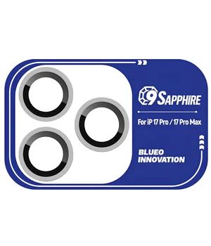 Защитное стекло BlueO Sapphire на камеру для Apple iPhone 17 Pro / 17 Pro Max Серебряный / Silver