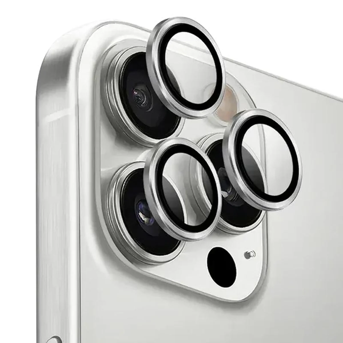 Захисне скло Metal Classic на камеру (в упак.) Apple iPhone 17 Pro (6.3") / 17 Pro Max (6.9") Срібний / Silver