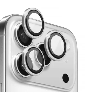 Защитное стекло BlueO Metal на камеру для Apple iPhone 17 Pro / 17 Pro Max Серебряный / Silver