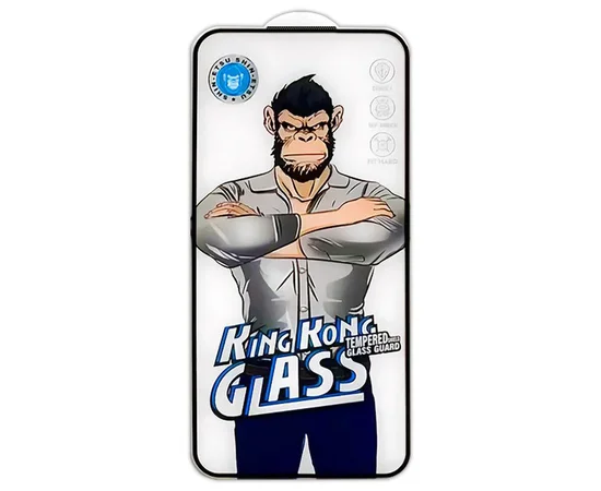 Защитное 2.5D стекло King Kong HD для Apple iPhone 17 Pro (6.3") Черный