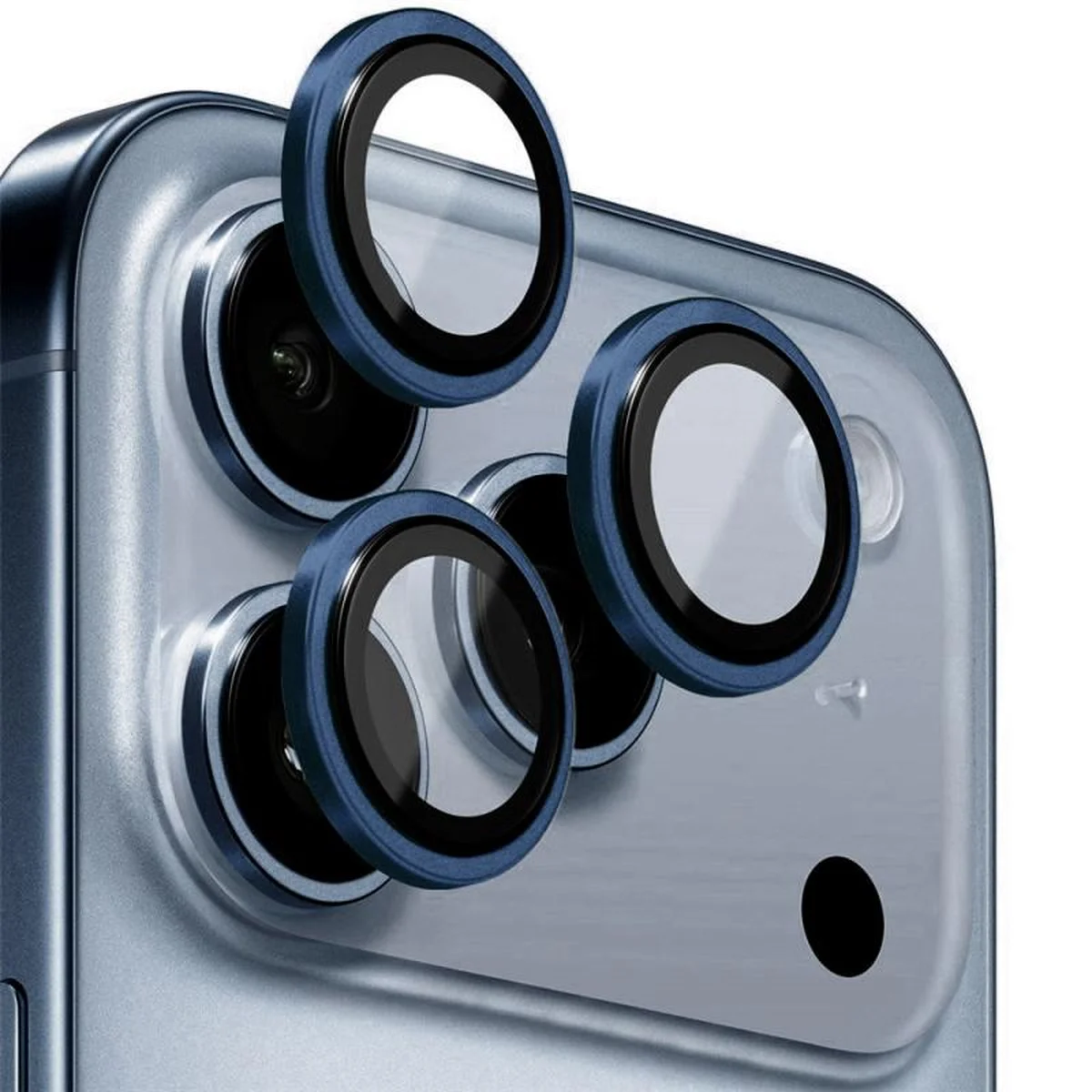 Защитное стекло BlueO Metal на камеру для Apple iPhone 17 Pro / 17 Pro Max Темно-синий / Dark Blue