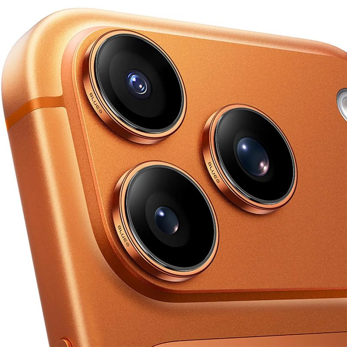 Защитное стекло BlueO Sapphire на камеру для Apple iPhone 17 Pro / 17 Pro Max Оранжевый / Orange