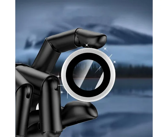 Защитное стекло Metal Classic на камеру (в упак.) для Apple iPhone 17 Pro (6.3") / 17 Pro Max (6.9") Серебряный / Silver