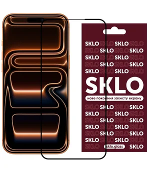 Защитное стекло SKLO 3D для Apple iPhone 17 Pro (6.3") Черный