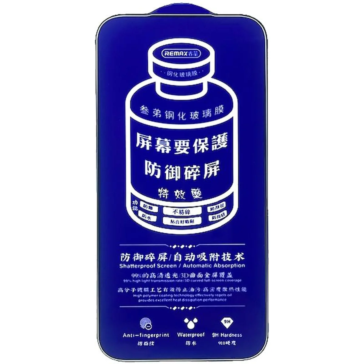 Защитное стекло Remax 3D (GL-27) для Apple iPhone 17 Pro (6.3") Черный