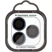 Защитное стекло Metal Classic на камеру (в упак.) для Apple iPhone 17 Pro (6.3") / 17 Pro Max (6.9") Синий / Dark Blue