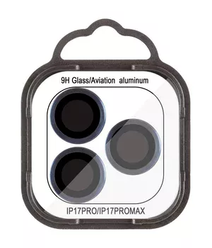 Защитное стекло Metal Classic на камеру (в упак.) для Apple iPhone 17 Pro (6.3") / 17 Pro Max (6.9") Синий / Dark Blue