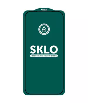 Захисне скло SKLO 5D (тех.пак) для Apple iPhone 17 Pro (6.3") Чорний