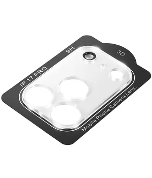 Захисне скло на камеру Full Block для Apple iPhone 17 Pro (6.3") Прозорий