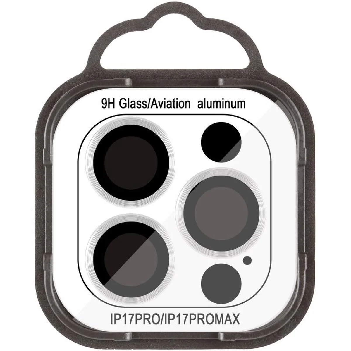 Защитное стекло Metal Classic на камеру (в упак.) для Apple iPhone 17 Pro (6.3") / 17 Pro Max (6.9") Серебряный / Silver