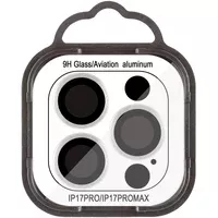 Защитное стекло Metal Classic на камеру (в упак.) для Apple iPhone 17 Pro (6.3") / 17 Pro Max (6.9") Серебряный / Silver