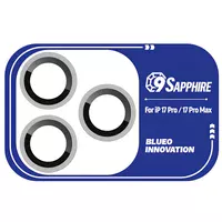 Защитное стекло BlueO Sapphire на камеру для Apple iPhone 17 Pro / 17 Pro Max Серебряный / Silver
