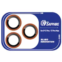 Защитное стекло BlueO Sapphire на камеру для Apple iPhone 17 Pro / 17 Pro Max Оранжевый / Orange