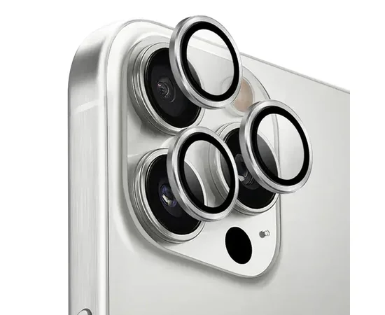 Защитное стекло Metal Classic на камеру (в упак.) для Apple iPhone 17 Pro (6.3") / 17 Pro Max (6.9") Серебряный / Silver