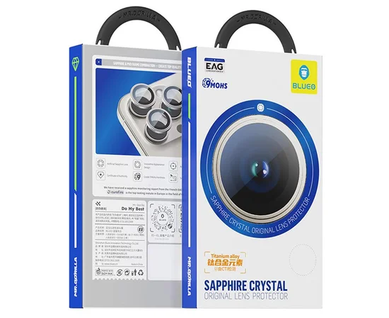 Защитное стекло BlueO Sapphire на камеру для Apple iPhone 17 Pro / 17 Pro Max Оранжевый / Orange