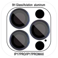 Защитное стекло Metal Classic на камеру (в упак.) для Apple iPhone 17 Pro (6.3") / 17 Pro Max (6.9") Синий / Dark Blue