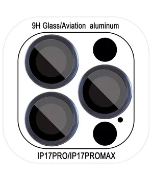 Защитное стекло Metal Classic на камеру (в упак.) для Apple iPhone 17 Pro (6.3") / 17 Pro Max (6.9") Синий / Dark Blue