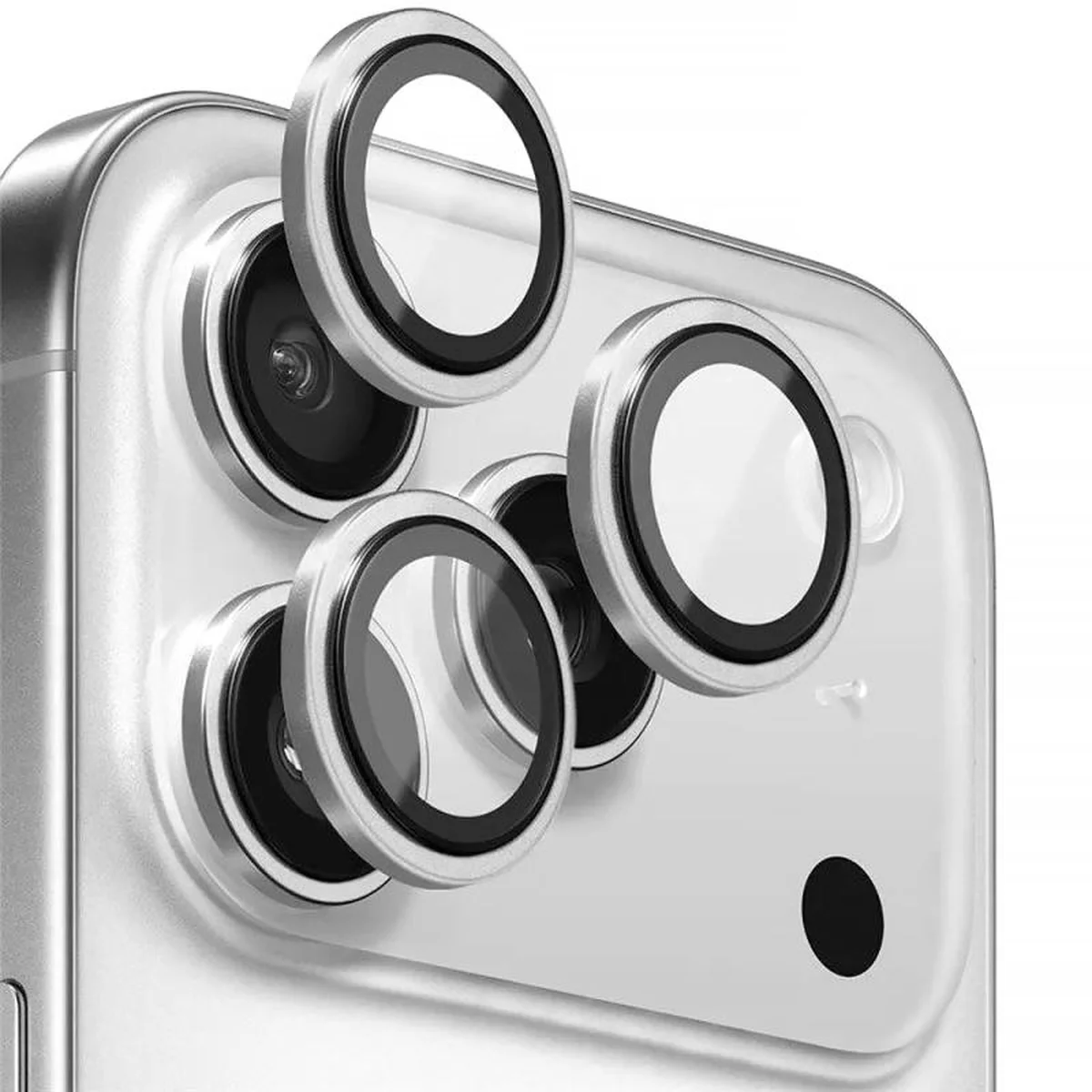 Защитное стекло BlueO Metal на камеру для Apple iPhone 17 Pro / 17 Pro Max Серебряный / Silver