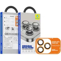 Защитное стекло BlueO Metal на камеру для Apple iPhone 17 Pro / 17 Pro Max Оранжевый / Orange