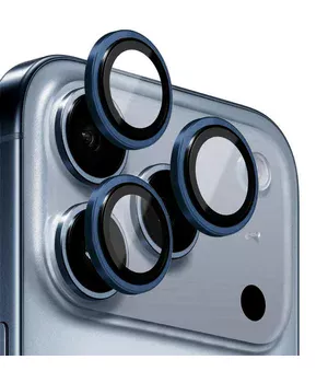 Защитное стекло BlueO Metal на камеру для Apple iPhone 17 Pro / 17 Pro Max Темно-синий / Dark Blue