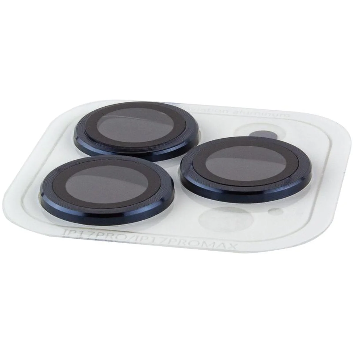 Захисне скло Metal Classic на камеру (в упак.) Apple iPhone 17 Pro (6.3") / 17 Pro Max (6.9") Синій / Dark Blue