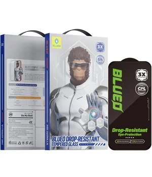 Захисне 2.5D скло Blueo Drop-Resistant (35+ KG) для Apple iPhone 17 Pro Max / 16 Pro Max 6.9" Чорний