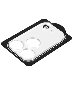 Защитное стекло на камеру Full Block (тех.пак) для Apple iPhone 17 Pro Max (6.9") Прозрачный