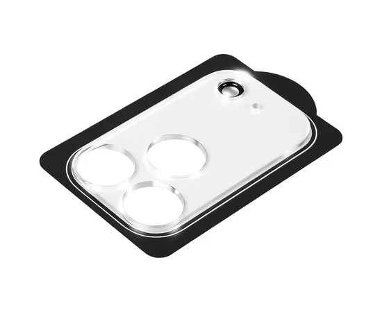 Защитное стекло на камеру Full Block (тех.пак) для Apple iPhone 17 Pro Max (6.9") Прозрачный