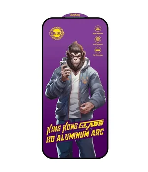 Защитное стекло 5D Anti-static Purple (тех.пак) для Apple iPhone 17 Pro Max (6.9") Черный