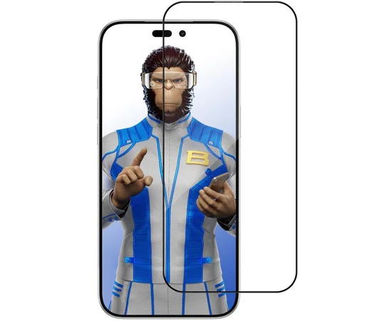 Защитное 2.5D стекло Blueo AR Anti-Reflective HD для Apple iPhone 17 Pro Max / 16 Pro Max (6.9") Черный