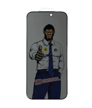 Защитное стекло Privacy 5D Anti-Static (тех.пак) для Apple iPhone 17 Pro Max (6.9") Черный