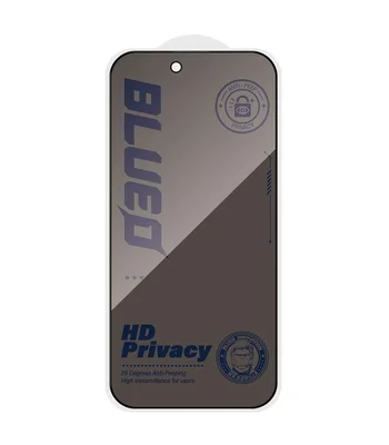 Защитное 2.5D стекло Blueo Full Cover Anti-Peep для Apple iPhone 17 Pro Max (6.9") Черный