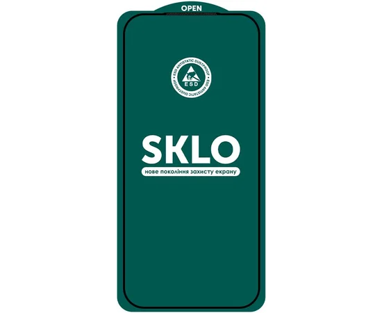 Защитное стекло SKLO 5D (тех.пак) для Apple iPhone 17 Pro Max (6.9") Черный