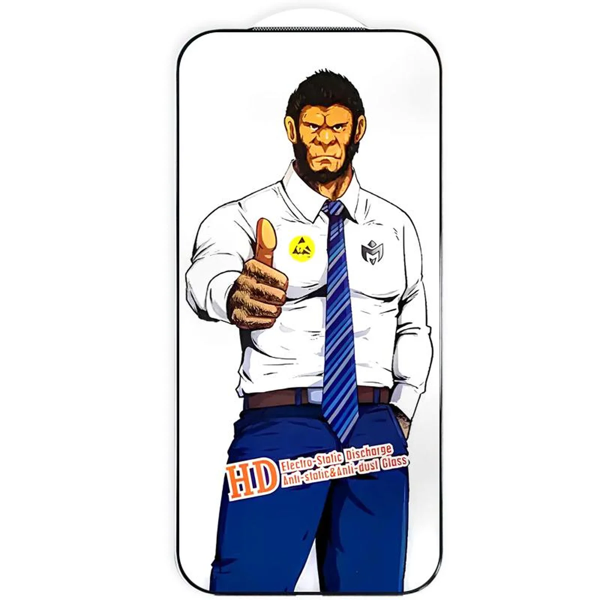 Защитное стекло 5D Anti-static Pro (тех.пак) для Apple iPhone 17 Pro Max (6.9") Черный