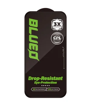Захисне 2.5D скло Blueo Drop-Resistant (35+ KG) для Apple iPhone 17 Pro Max / 16 Pro Max 6.9" Чорний