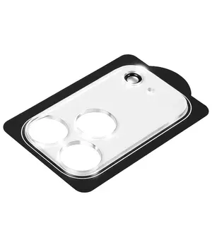 Защитное стекло на камеру Full Block (тех.пак) для Apple iPhone 17 Pro Max (6.9") Прозрачный