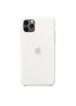 Чехол Silicone case (A) (с закрытым низом) для Apple iPhone 11 Pro Max (6.5") Бежевый / Creamy White