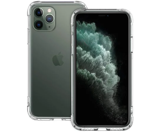 TPU чехол Epic Ease с усиленными углами для Apple iPhone 11 Pro Max (6.5") Прозрачный / Transparent