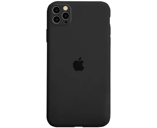 Чехол Silicone Case Full Protective для Apple iPhone 11 Pro Max (6.5") Черный / Black