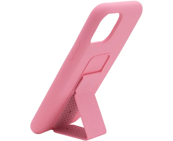 Чехол Silicone Case Hand Holder для Apple iPhone 11 Pro Max (6.5") Розовый / Pink