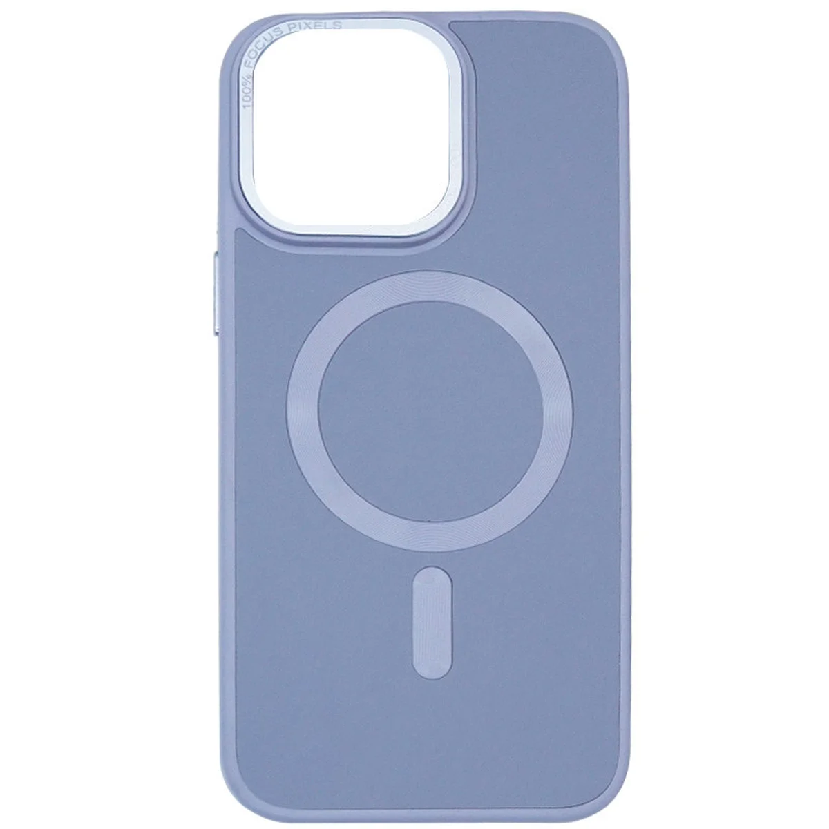 Шкіряний чохол Bonbon Leather Metal Style with MagSafe Apple iPhone 11 Pro Max (6.5") Блакитний / Mist blue
