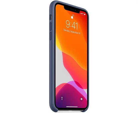 Чехол Silicone case (AAA) для Apple iPhone 11 Pro Max (6.5") Голубой / Alaskan blue