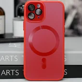 Чехол TPU+Glass Sapphire Midnight with MagSafe для Apple iPhone 11 Pro Max (6.5") Красный / Red