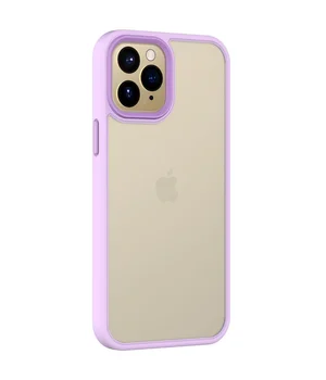 TPU+PC чехол Metal Buttons для Apple iPhone 11 Pro Max (6.5") Сиреневый