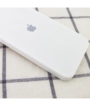 Чохол Silicone Case Square Full Camera Protective (AA) для Apple iPhone 11 Pro Max (6.5 ") Білий / White
