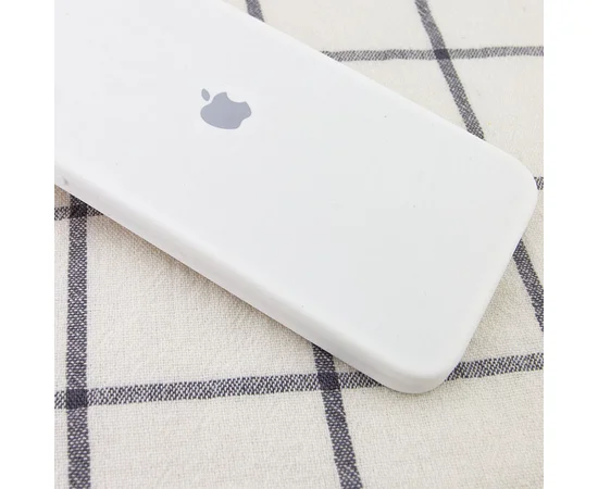Чехол Silicone Case Square Full Camera Protective (AA) для Apple iPhone 11 Pro Max (6.5") Белый / White