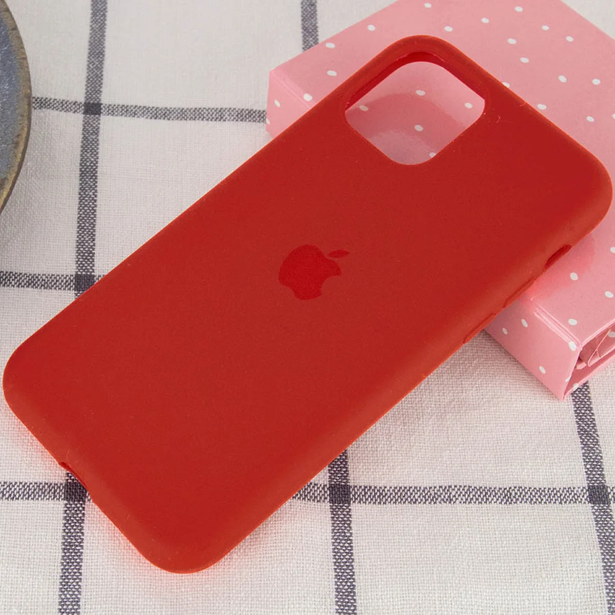 Чехол Silicone Case Full Protective (AA) для Apple iPhone 11 Pro Max (6.5") Красный / Dark Red